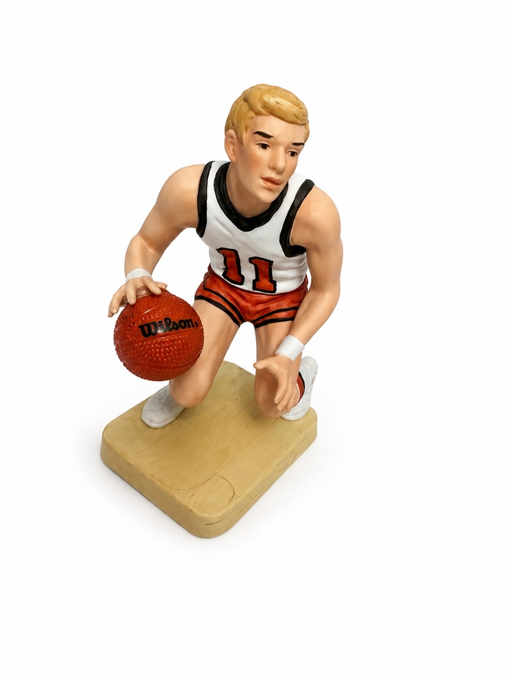 Vintage Enesco Playmaker The Champions Porcelain Basketball Figurine